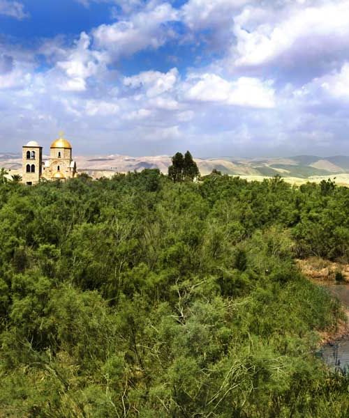 BAPTISM view of the Jordan River