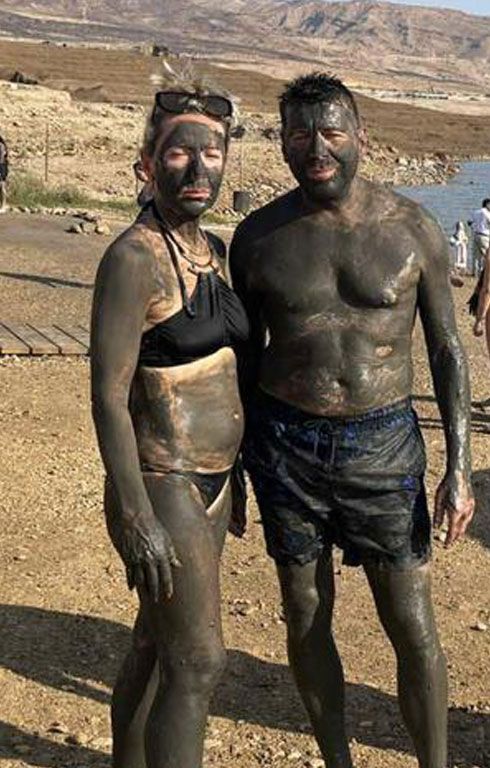 Mud party Dead sea