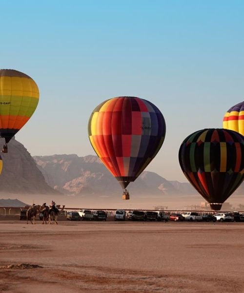 The beauty of Wadi Rum from 2,000ft above