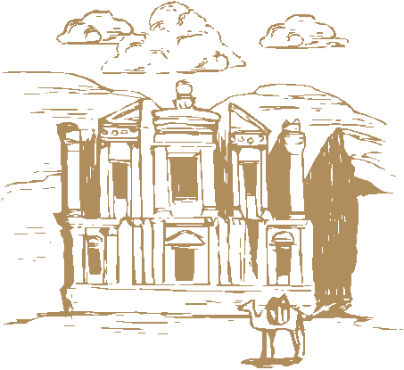 Petra handmade drawing 