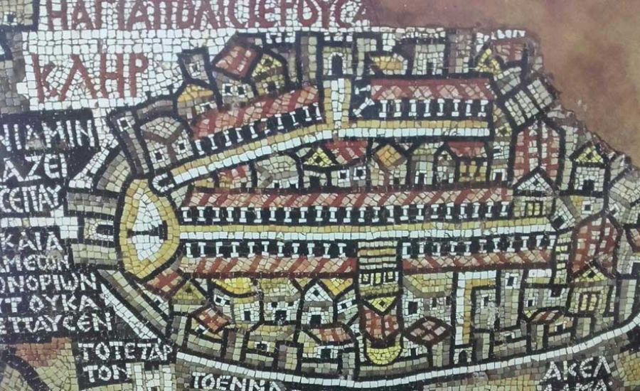 Madaba Mosaics Map
