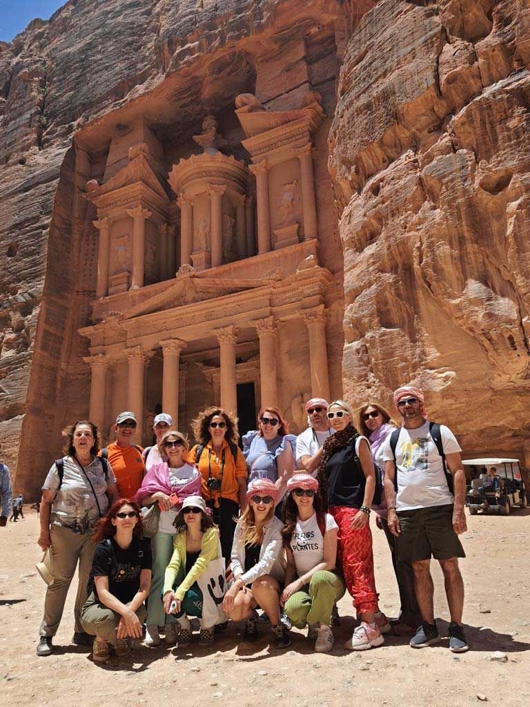 Photo With Our Wonderful Group  in Petra 